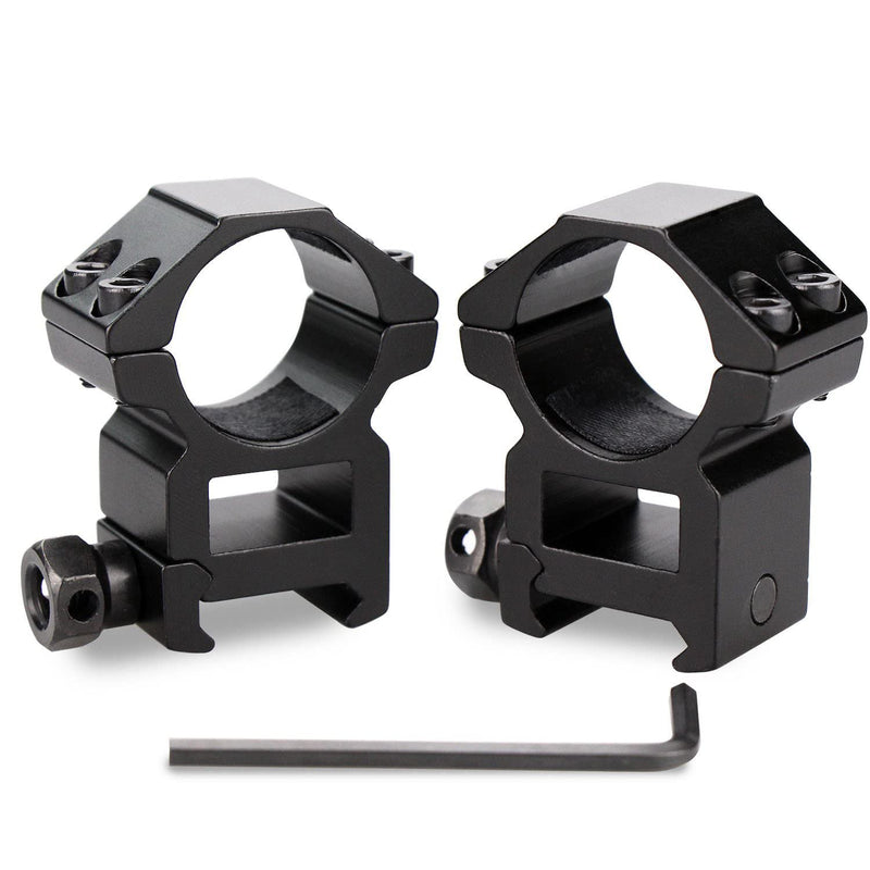 Modkin Scope Rings, Rifle Scope Mount High Profile Scope Mounts for Picatinny Rail (1 inch, Set of 2) - BeesActive Australia