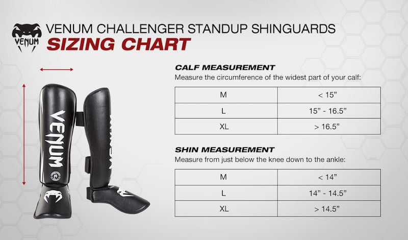 [AUSTRALIA] - Venum Challenger Standup Shinguards Large Black 