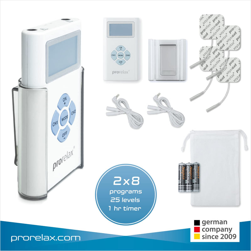 prorelax TENS/EMS Duo | Electrostimulation device | 2 therapies with one device | Natural therapy against chronic pain and for muscle building - BeesActive Australia