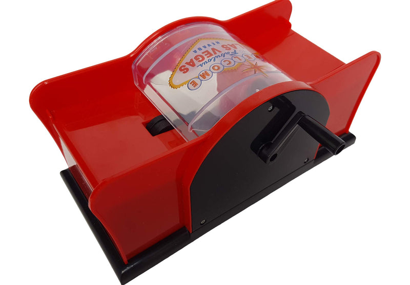 [AUSTRALIA] - CHH Card Shuffler 2 Deck Hand Crank, "Welcome To Las Vegas" 