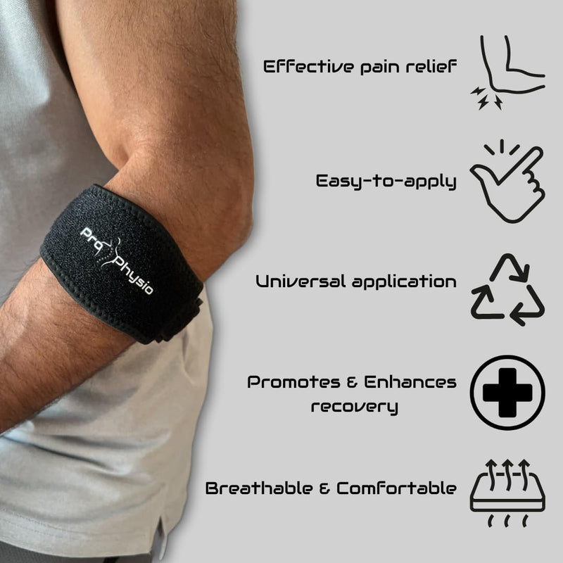ProPhysio Tennis/Golfers Elbow Brace. Pain relief for elbow and forearm related injuries. - BeesActive Australia