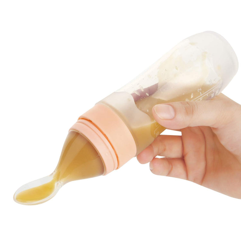 PandaEar (2 Pack) Silicone Baby Food Dispensing Spoon|4 oz Infant Fruit Squeeze Feeder| Travel Friendly Kids Toddlers Boys Girl |Blue| Blue - BeesActive Australia