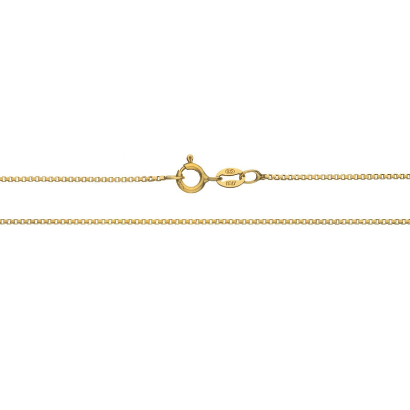 Bling For Your Buck 18K Gold over Sterling Silver .8mm Thin Italian Box Chain Necklace for Women and Men, Sizes 14" - 40" 16.0 Inches - BeesActive Australia