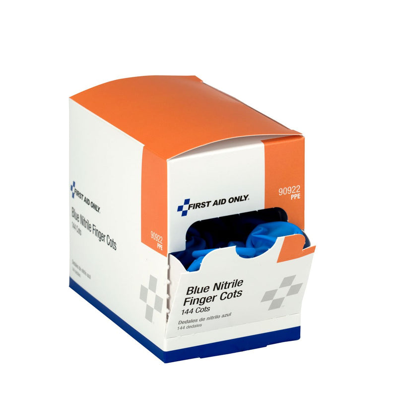 First Aid Only Nitrile Finger Cots, 144 Piece Finger Protectors (90922) - BeesActive Australia