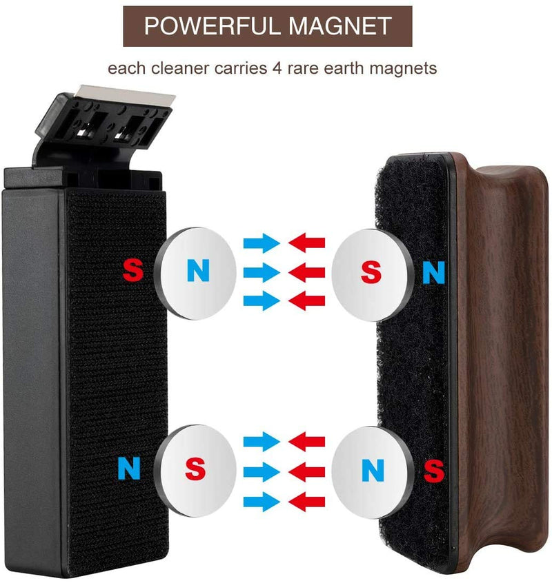 hygger Aquarium Strong Magnetic Cleaner Algae Magnet Cleaning Tool with Scraper Floating Brush for Fish Glass Tank Small - BeesActive Australia