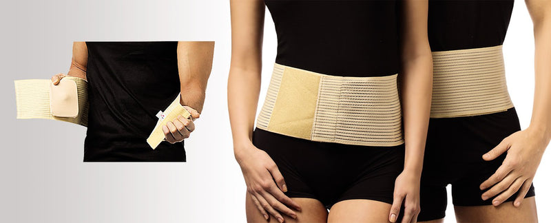 UMBILICAL HERNIA BELT, Abdominal Binder, Navel Truss with Removable Bandage, Support Wrap (Size 2) - BeesActive Australia