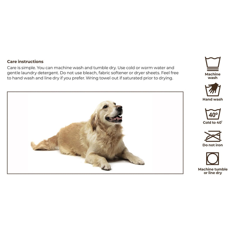 SR1 Performance Doggy DrySaver Towel 27.5" x 15.7" by Rapid Dry Towels for Cats, Dogs, Horses & More - BeesActive Australia