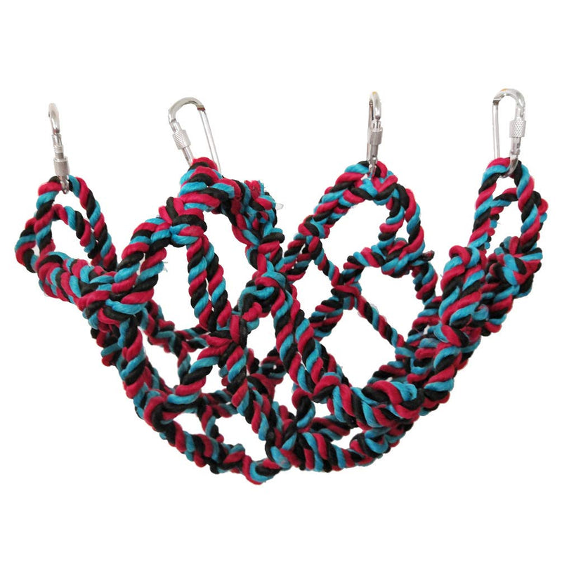 Litewoo Bird Cargo Climbing Net Pet Bird Toy Parrot Hammock Swing Toy for Cockatiels Conures Macaw Parakeet Cockatoo Etc M: 9.84 x 12.60inch/ 25 x 32cm - BeesActive Australia
