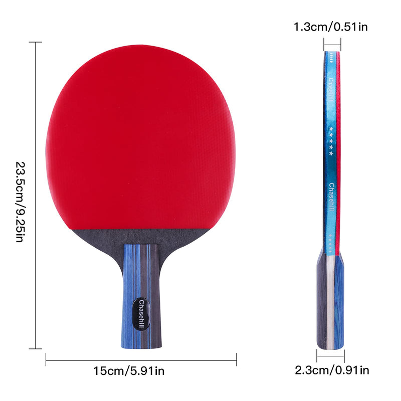 Ping Pong Paddles - Chasehill High-Performance Sets with Premium ,Table Tennis Rackets, 3 pcs Ping Pong Balls, Compact Storage Case | Table Tennis Racket Set of 2 2-player-set-short - BeesActive Australia