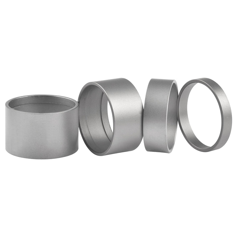 Wanyifa Titanium Matte Bicycle Headset Spacer 1-1/8" (5-10 - 15-20mm) Pack of 4 - BeesActive Australia