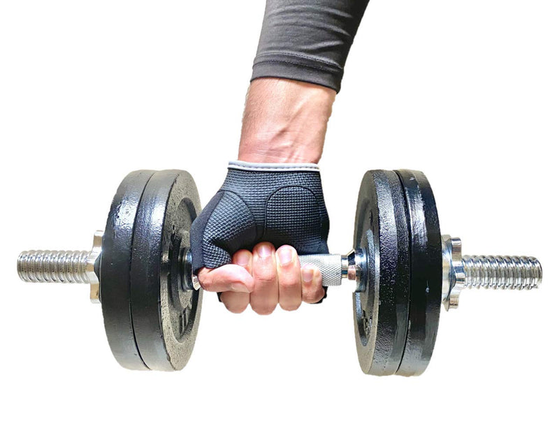 Stayfit Fitness Workout Gloves for Women and Men. Training Gloves with Wrist Support for Fitness and Exercise, Weight Lifting, Gym, and Training. Black/Grey Large/X-Large - BeesActive Australia