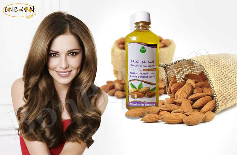 100% Pure & Natural Virgin Sweet Almond Oil Cold Pressed Organic Al Hawaj Elhawag El Hawag Concentrated Crude Perfect Fresh Useful Skin Body ( 1 Pack = 17.64 oz / 500 ml ) زيت اللوز الحلو الحواج - BeesActive Australia