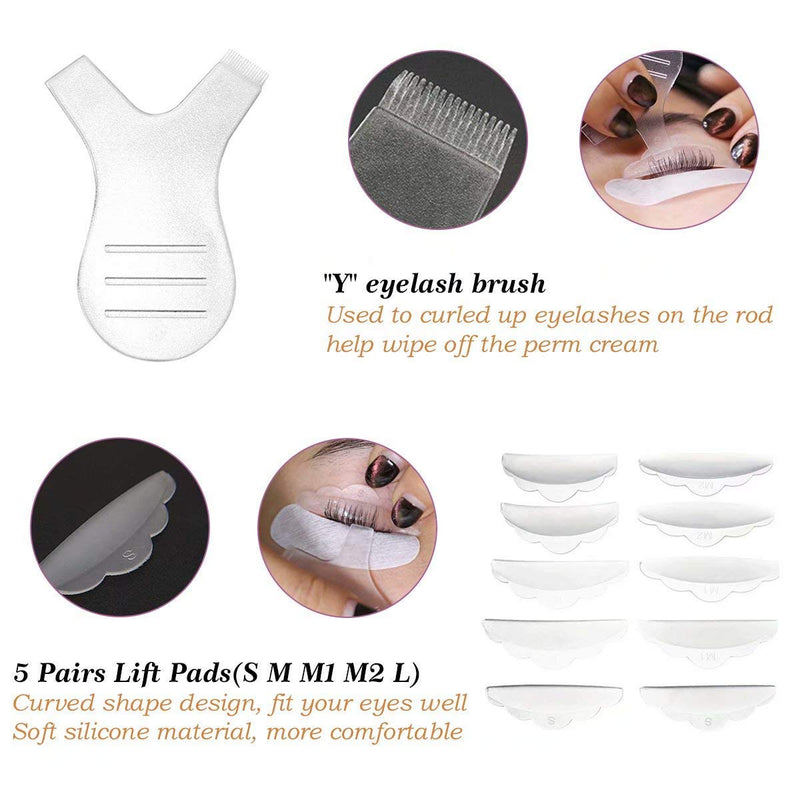 Lash Lift Kit For Perming, Curling and Lifting Eyelashes | Semi Permanent Salon Grade Supplies For Beauty Treatments | Includes Eye Shields, Pads and Accessories - BeesActive Australia