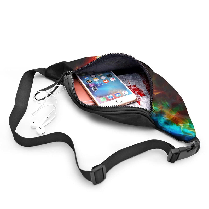 Fire Soccer Fanny Pack For Men Women,With Adjustable Zipper Lightweight Strap Waist Pack For Casual Running Hiking Fire Soccer - BeesActive Australia