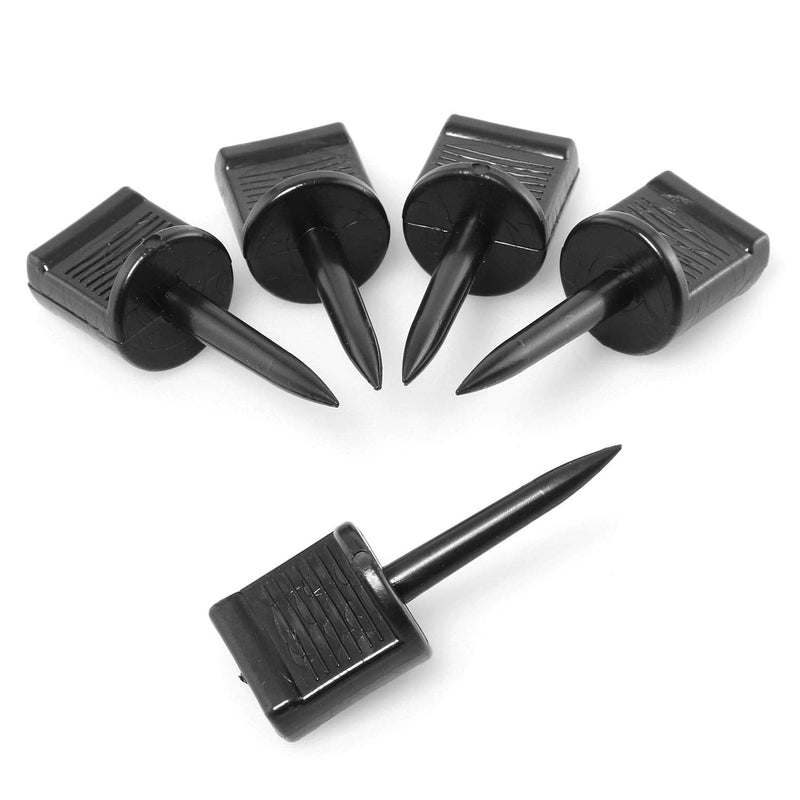 DGZZI Shooting Target Pin 20PCS Black Outdoor Plastic Archery Hunting Nails Aim Fixed for Target Papers - BeesActive Australia