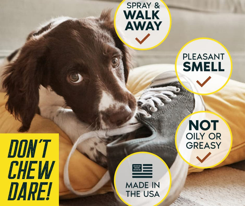 Stop Dogs Chewing; Zone Protects Don't Chew Dare! Indoor Chewing Prevention, Orange Bitters. Stop Pet Chewing with Don't Chew Dare Chewing Deterrent Training Aid - BeesActive Australia