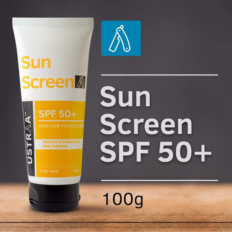 Ustraa Sunscreen SPF 50+, 100g - BeesActive Australia