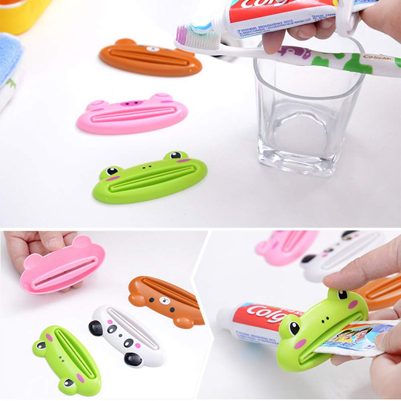 Bathroom Home Tube Squeezer Easy Cartoon Toothpaste Dispenser Rolling Holder 1pc Brown Bear 10 *10*1 - BeesActive Australia
