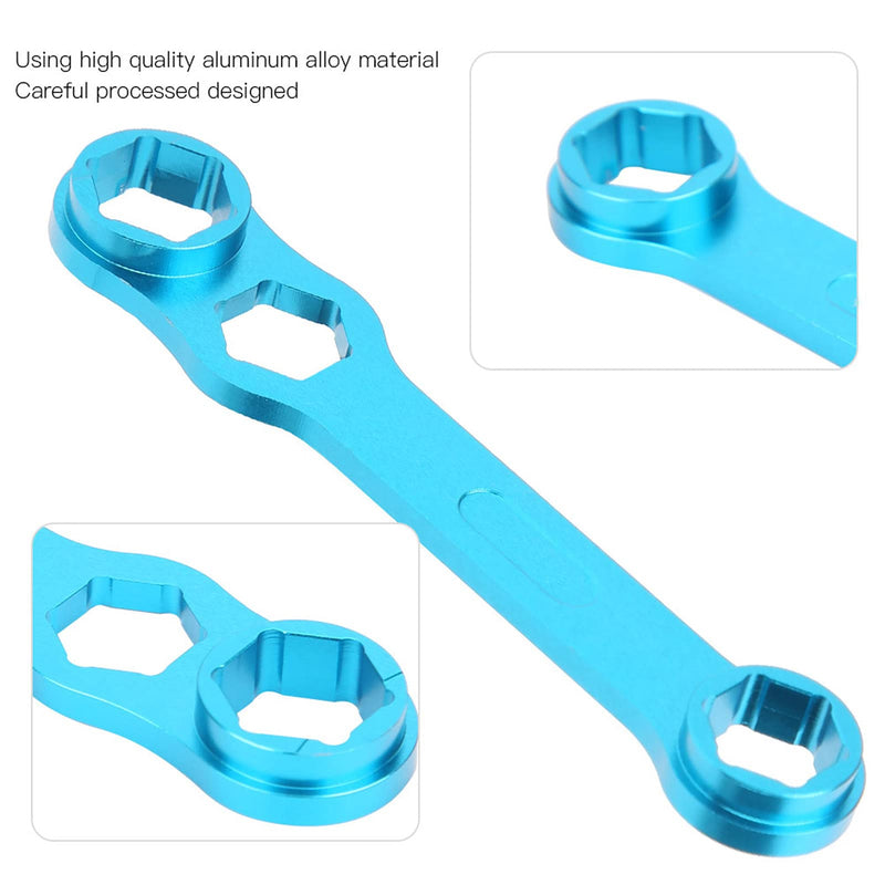 Vbestlife DIY Fishing Reel Wrench Tool, Blue Fishing Reel Care Maintenance Wrench for Fishing Reel Tool - BeesActive Australia