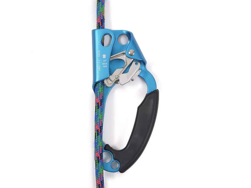 EPIC PEAK Right Hand Ascender - Strong Climbing Equipment with Ergonomic Rubber Handle and Steel Cam - Best Used with 8-12mm Rope - Sport Climber, Arborist, and Mountaineering Safety Tool with Decal - BeesActive Australia