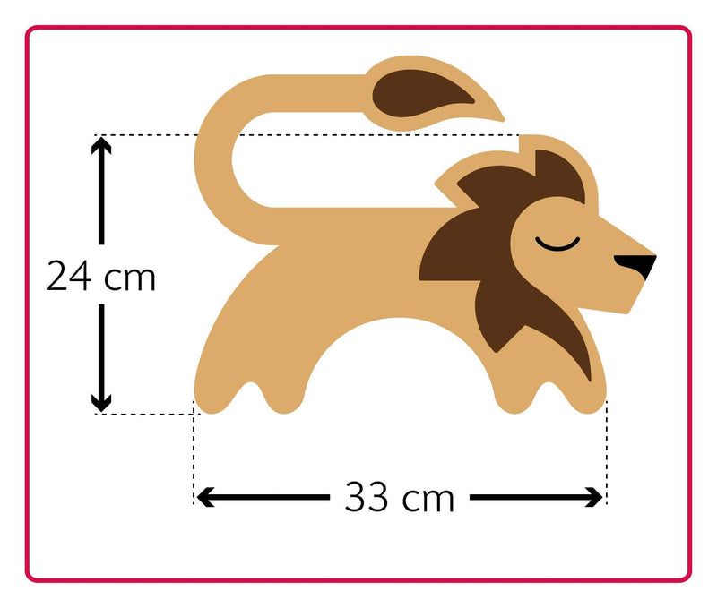 Leschi Wheat Bag microwavable, unscented/Heat Pack for Neck and Shoulders/Animal: Lion Juri, Beige Sand - BeesActive Australia