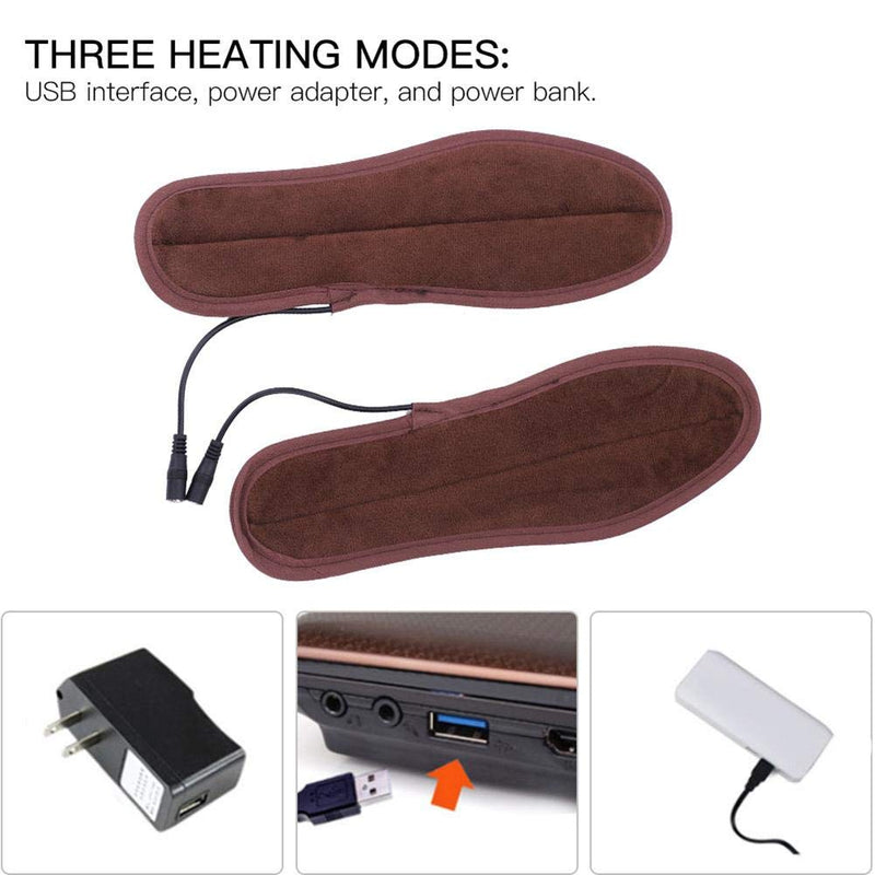 Heated Slippers,Electric Insoles,Heating Templates Electric USB Heated Warming Foot Warmer Feet Electric Heater Temperature Heater (41 42(26cm/10.2in)) - BeesActive Australia