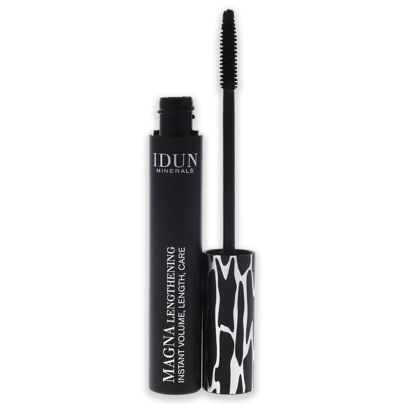 IDUN Minerals Mascara, Magna - Length & Volume - Separated & Full Fringes - Nickel & Chromium Natural Pigments, Ophthalmologically Tested, Safe for Sensitive Eyes & Contact Lens - Black, 0.40 oz - BeesActive Australia