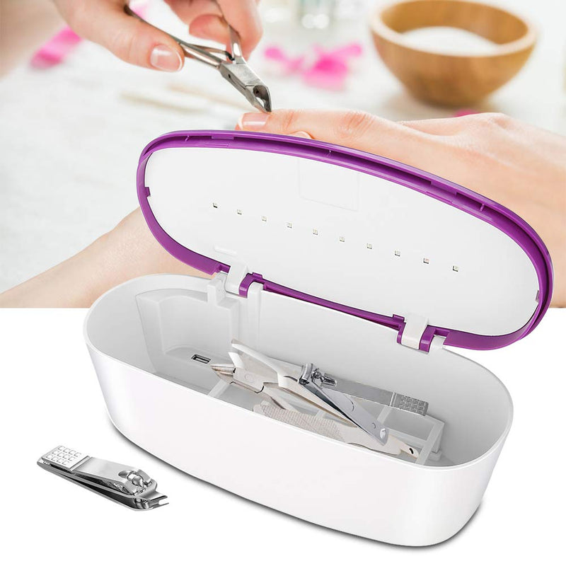 Nail Art Light Box, Nail Art Cleansing Machine for Manicure Metal Plastic Tool Makeup Brushes Beauty Sets Mobile Phone Glasses - BeesActive Australia