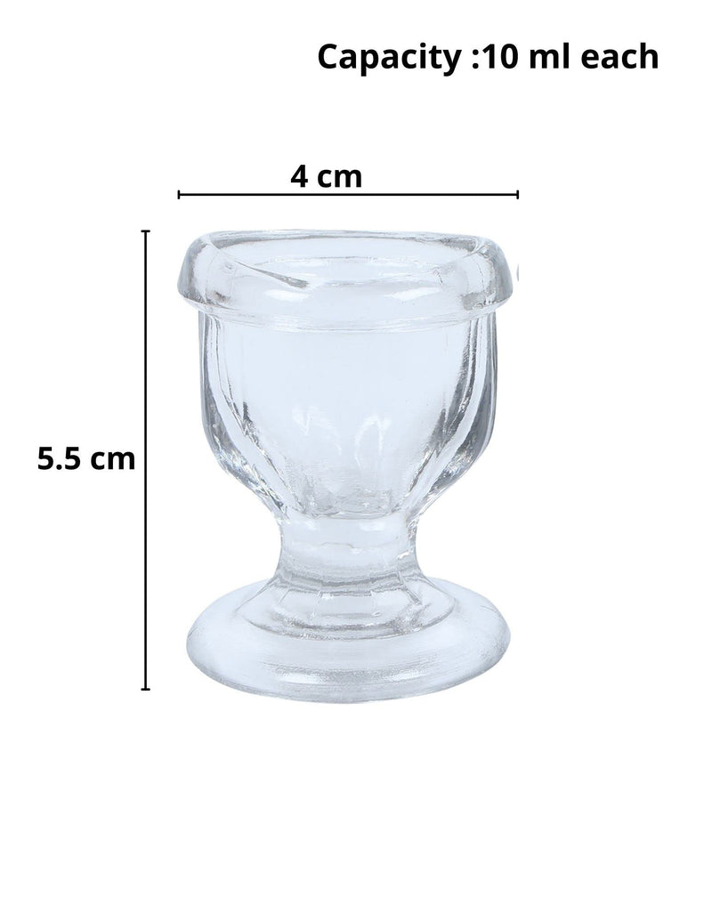Glass Eye Wash Cup with Engineering Design to Fit Eyes for Effective Eye Cleansing - Eye Shaped Rim, Snug Fit- Transparent -1Pcs - BeesActive Australia