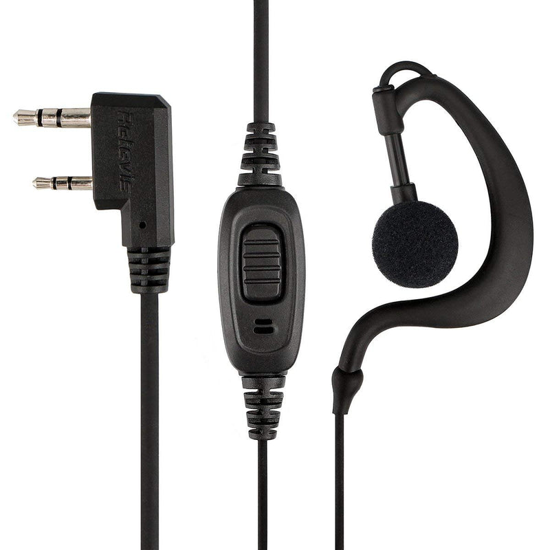 [AUSTRALIA] - Case of 10,Retevis Two Way Radio Earpiece with Mic Single Wire Earhook Headset for Baofeng BF-888S UV-5R Retevis H-777 RT22 Arcshell AR-5 Walkie Talkies 