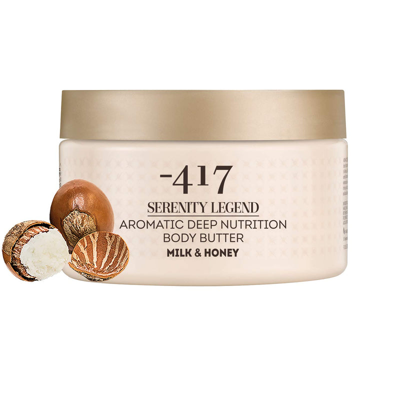 417 Body Butter Milk & Honey, Smoothing Moisturizer – Shea Butter and Dead Sea Salt Cosmetics, Aromatic Body Butter for Dry Skin Serenity Legend Collection - BeesActive Australia