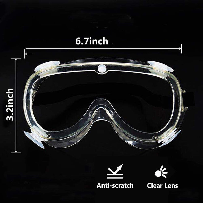 Safety Glasses Over Prescription Goggles Lab Anti Fog Anti Scratch Eye Protection Glasses Chemistry Protective Eyewear For Science Onion Goggles For Women Woodworking welding - BeesActive Australia