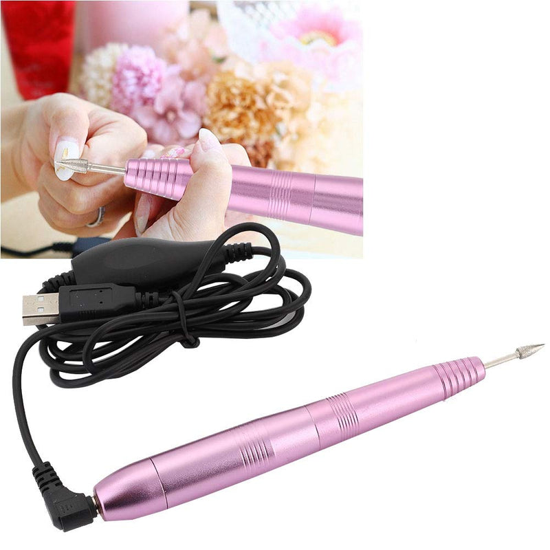 Electric Nail Drill, Portable Electric Nail File for Acrylic, Gel Nails Professional Nail Drill Machine Set with LED Light Manicure Pedicure Drill Kit Polishing Shape Tools for Home Salon Use - BeesActive Australia
