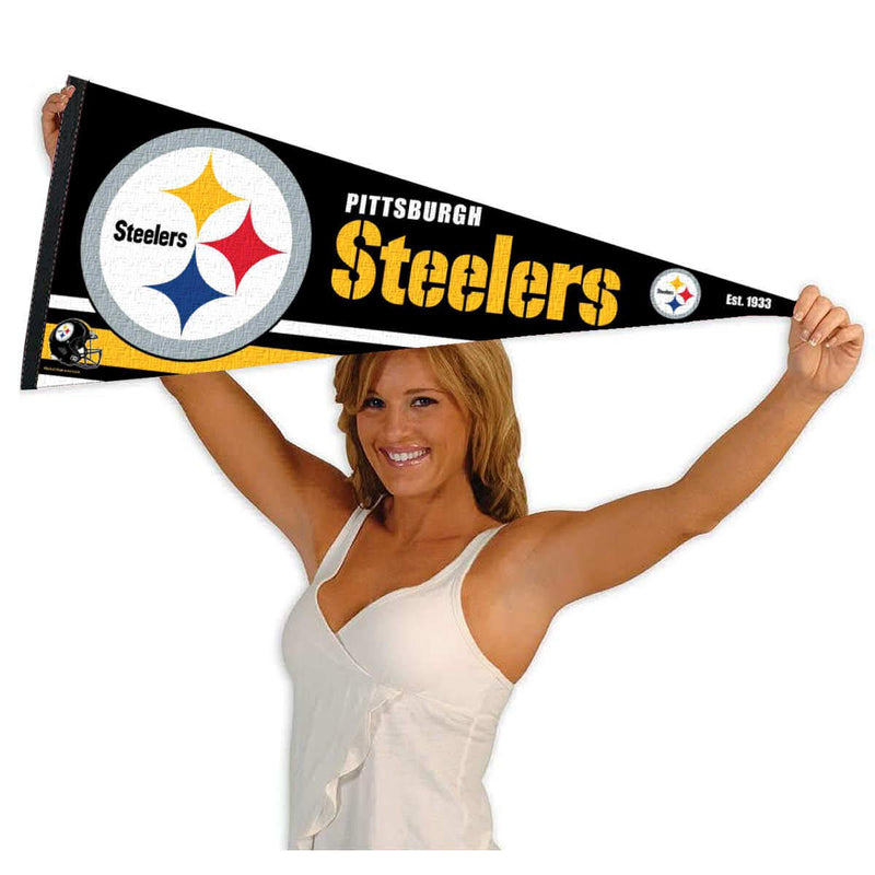 WinCraft Pittsburgh Steelers Pennant Banner Flag - BeesActive Australia