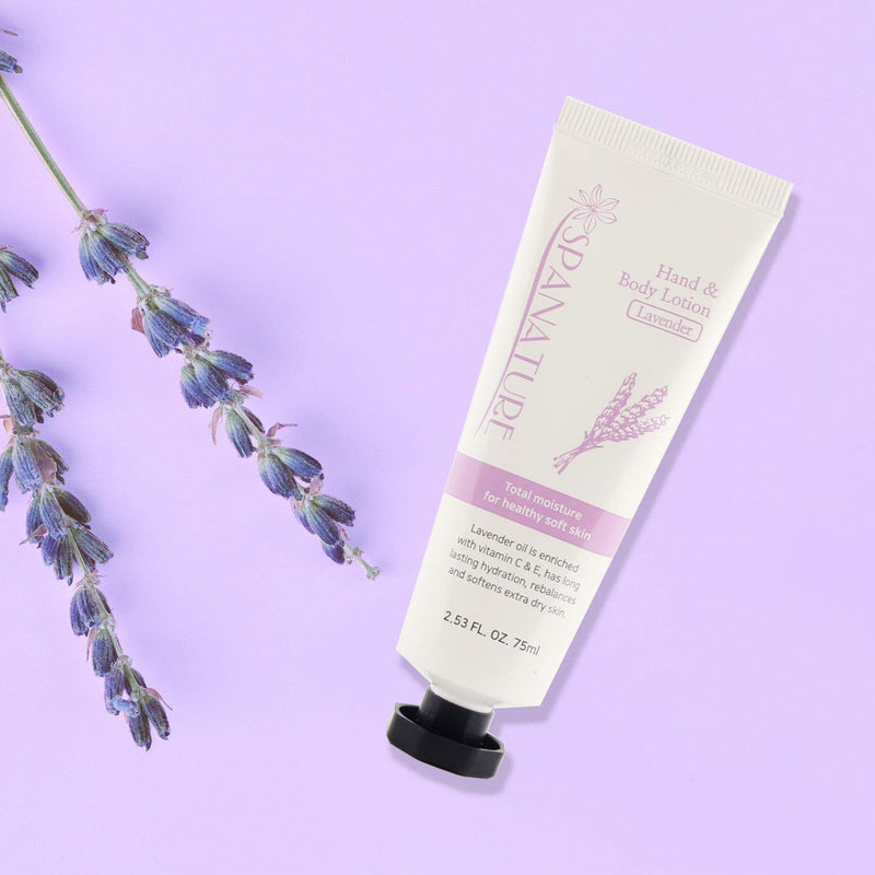 Spanature Lavender Hand & Body Lotion Travel Size Selection Made In Korea 75 ml/2.53oz (4pcs) - BeesActive Australia