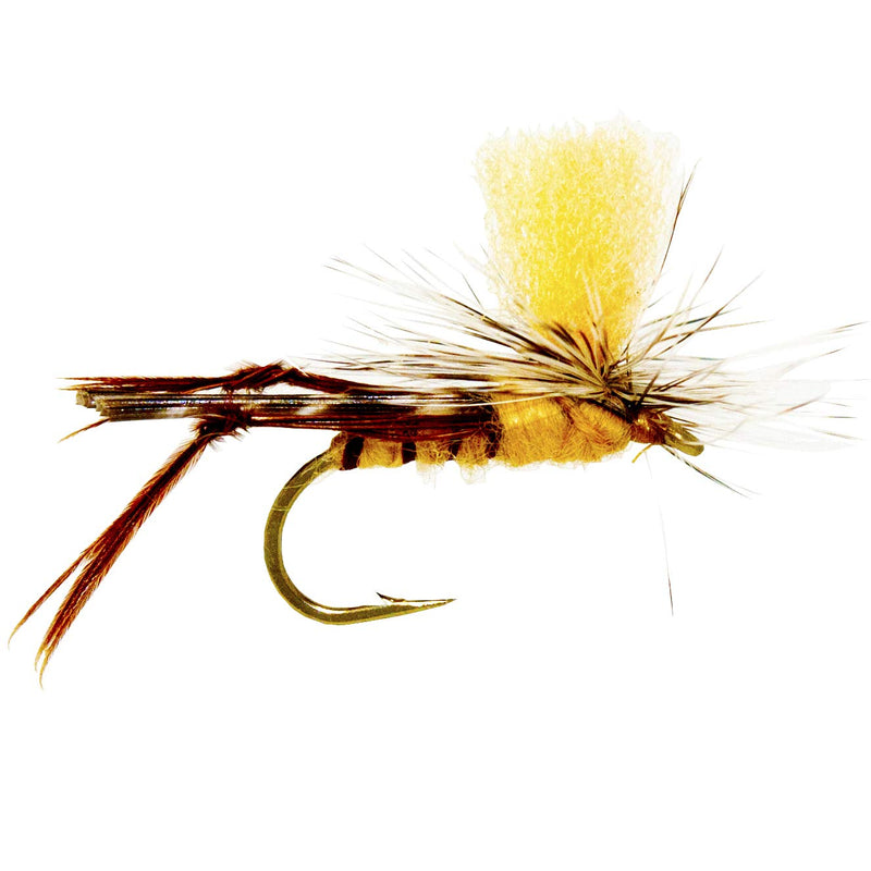 Outdoor Planet 12 Psycho Prince/Anato May/PMX/Parachute Hopper Dry Flies and Nymph Flies for Trout Fly Fishing Flies Lure Assortment 12 Parachute Hopper - BeesActive Australia