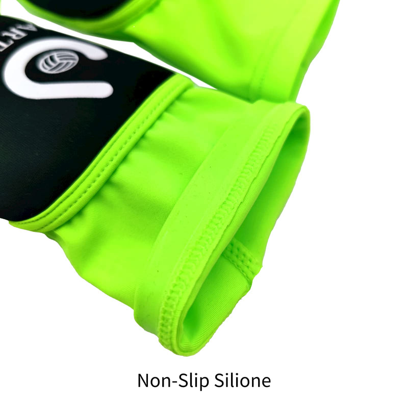 Volleyball Arm Sleeves Passing Forearm Sleeves with Protection Pad and Thumbhole for Youth Protect Arms from Sting 1 Pair Neon Green 14“ - BeesActive Australia