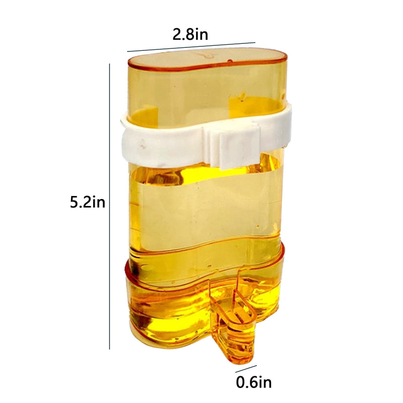 Parakeet Water Dispenser, Automatic Water Drink No Spill Clear Container Cockatiel Cage Accessories Automatic Feeding for Budgies,Finch and Other Bird 2pcs - BeesActive Australia