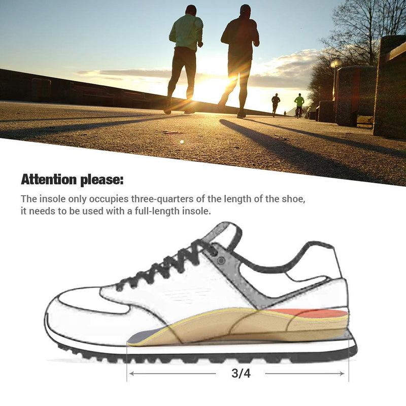 Orthotic Inserts 3/4 Length, Plantar Fasciitis Insoles with Metatarsal Pads Heel Cushion for Men and Women, High Arch Support Shoe Inserts for Flat Feet, Overpronation, Walking Running, M Medium (6-9.5 UK) - BeesActive Australia