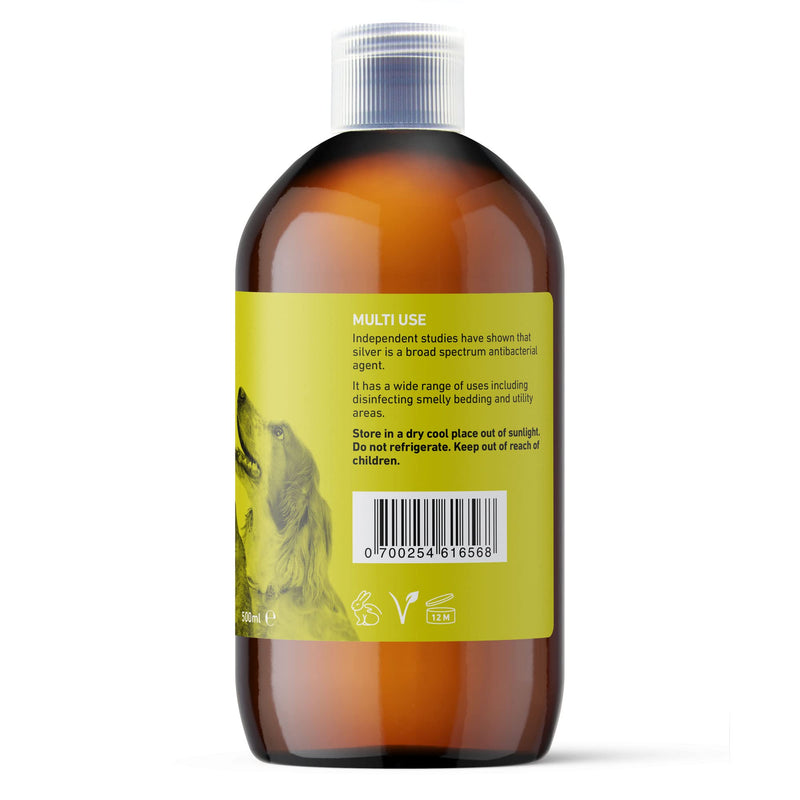 Nature's Greatest Secret Premium Quality Antibacterial Colloidal Silver Petcare 10ppm Bottle 500ml - BeesActive Australia