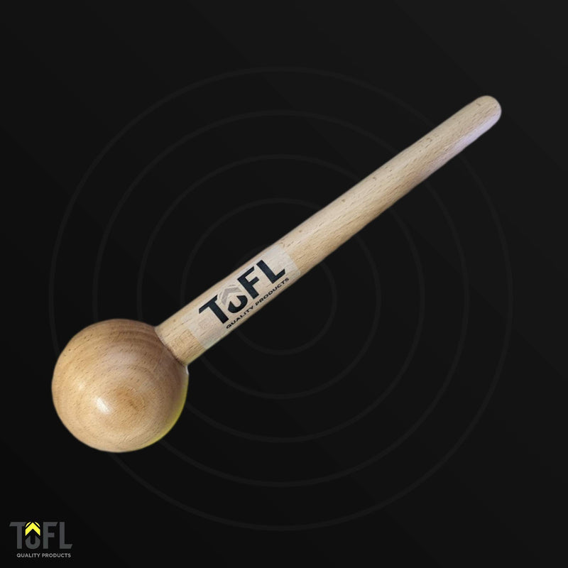 TOFL Baseball Glove Mallet - Sports Mitt Shaping Tool - Smooth Wood Stick Stretcher with Round Head for Breaking In, Tenderizing Stiff & New Gear - Non-Slip Strong, Ergonomic Grip - Long Wooden Handle - BeesActive Australia