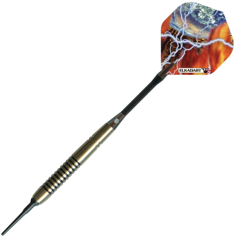 [AUSTRALIA] - Elkadart Storm Soft Tip Darts with Storage/Travel Case Black Rings (14 Grams) 