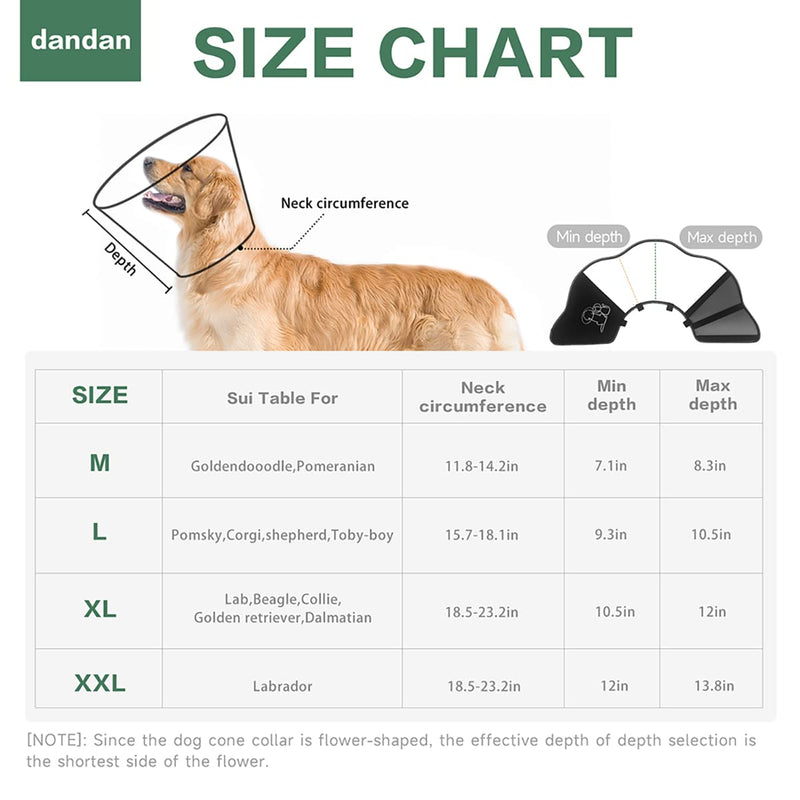 Dog Cone Alternative for Large Dogs After Surgery, Soft Dog Recovery Suit Plastic E Collar 2 Size Adjustable, Protective Dog Head Cone After Anti Bite Lick Wound Healing Safety XL - BeesActive Australia