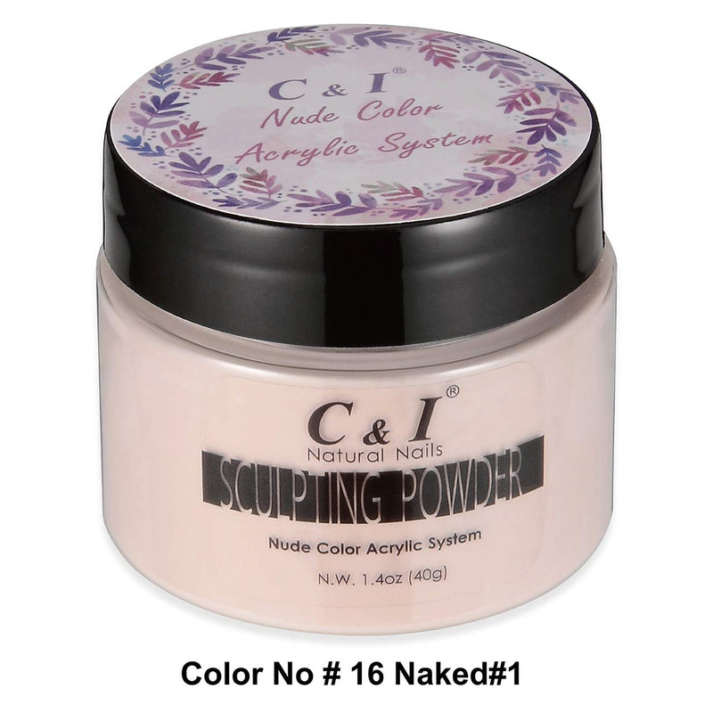 C&I Acrylic Powder, Color # 16, 3 D Nail Flower, Sculpting Nail Powder, 1.4 oz, 40 g - BeesActive Australia