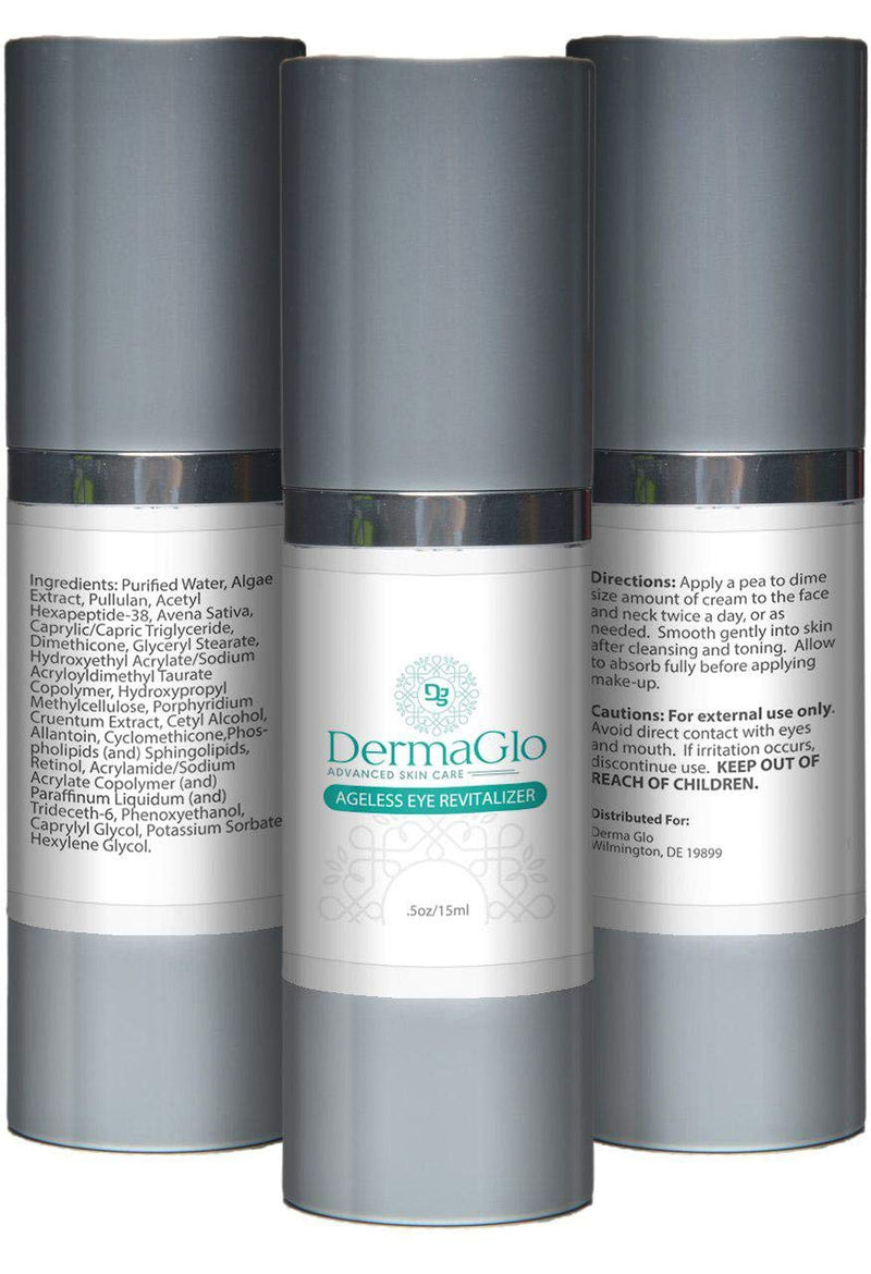 Derma Glo Advanced Skin Care - Ageless Eye Revitalizer- With Retinol and Algae Extract - 0.5oz/15ml - BeesActive Australia