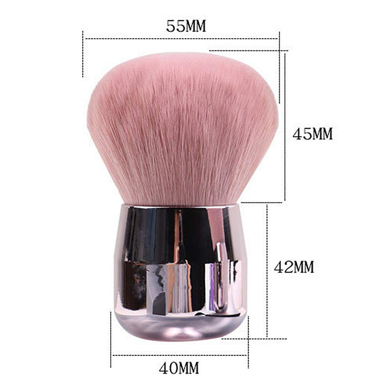 Dual Use Pink Soft Cosmetic Powder Makeup Face Foundation Brush Nail Dust Cleaning Brush for Acrylic Dipping Powder UV Gel Remover Cleaner Brushes Pack of 1, HJ-NB107 - BeesActive Australia