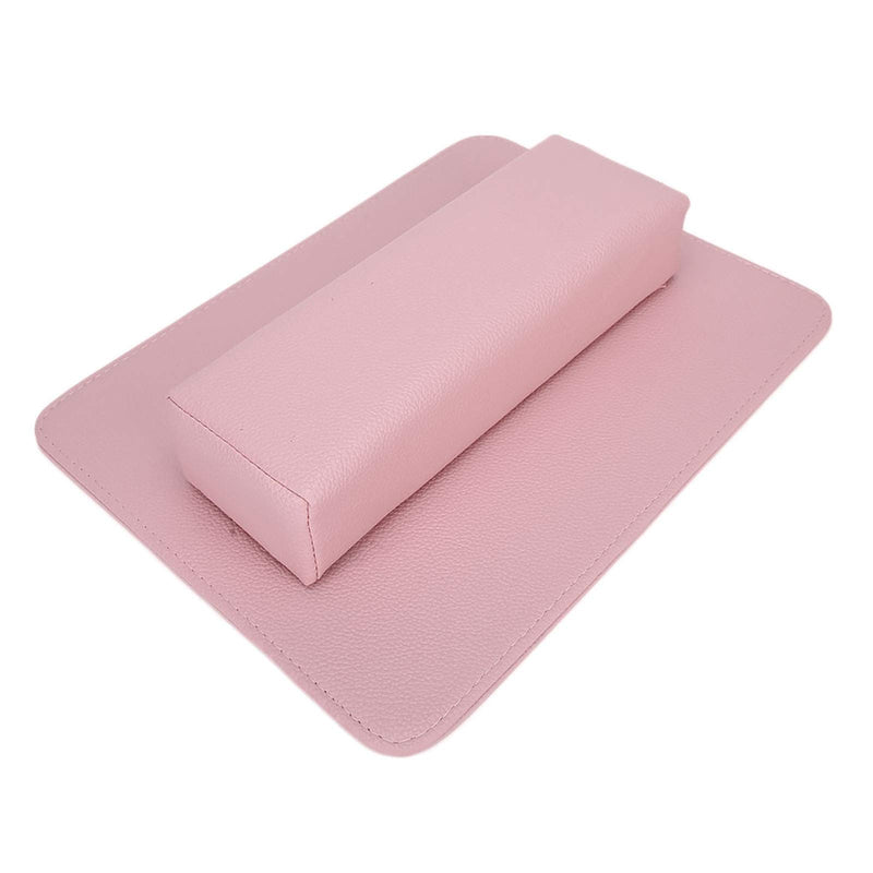 FAMKIT Nail Art Hand Pillow, Nail Pillow and Mat, Beauty Salon Soft Pillow Arm Rest Holder Cushion Mat Set Manicure Tool Pink - BeesActive Australia