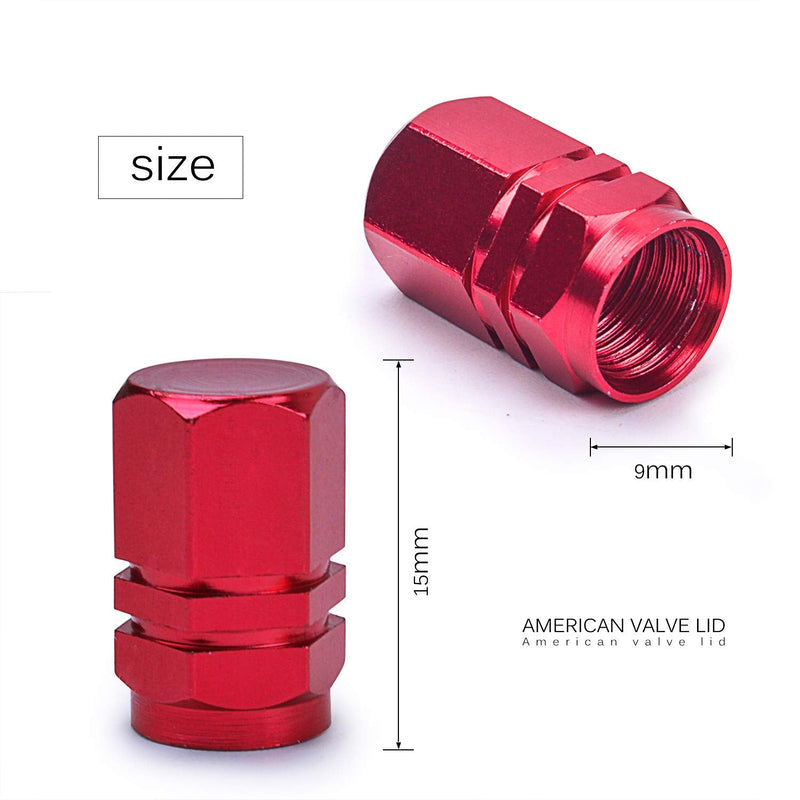 BronaGrand 20 Pieces Schrader Tire Valve Caps, Aluminum Alloy Bicycle Bike Tire Valve Caps Dust Covers 10 Colors Style1 - BeesActive Australia