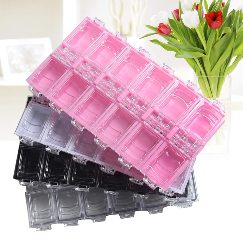 Healifty 4pcs/Pack Nail Art Supply Organizer Solid Plastic Nail Art Storage Organizer Case for Nail Tips - BeesActive Australia