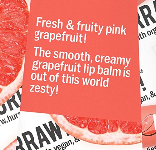 Hurraw! Grapefruit Lip Balm, 3 Pack: Organic, Certified Vegan, Cruelty and Gluten Free. Non-GMO, 100% Natural Ingredients. Bee, Shea, Soy and Palm Free. Made in USA - BeesActive Australia